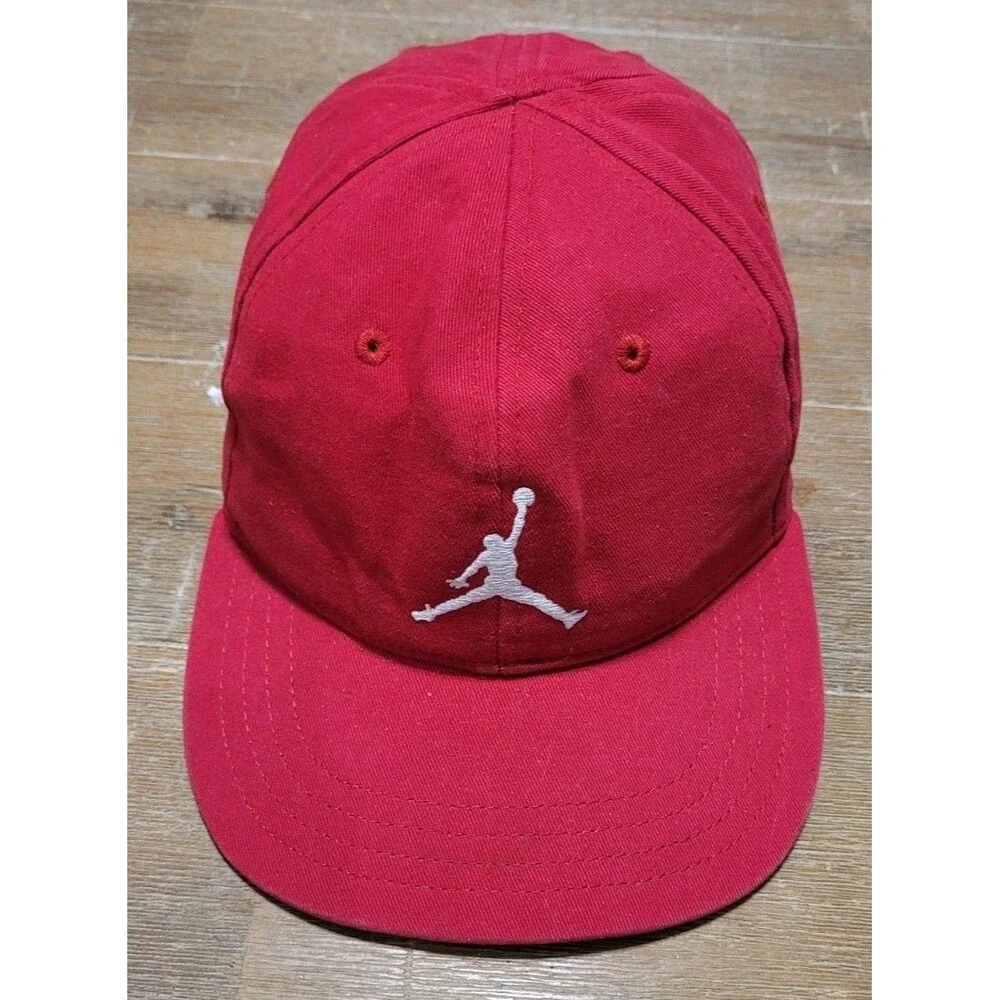 Jordan Jumpman Youth 4-7 Red With White Logo Strapback Hat Cap Micheal NBA